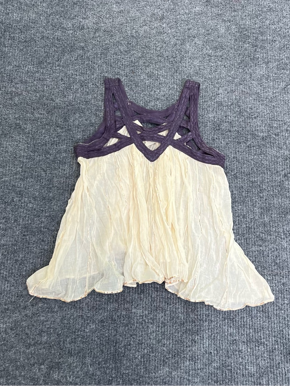 Y2k Free People One Lattice Tank